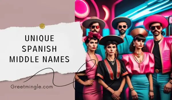 unique spanish middle names