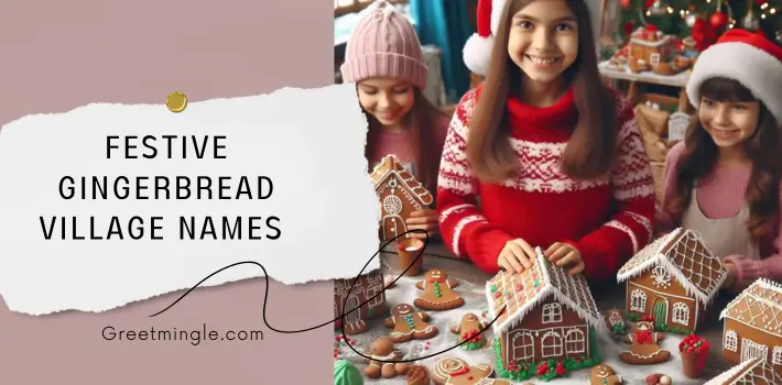 festive gingerbread village names