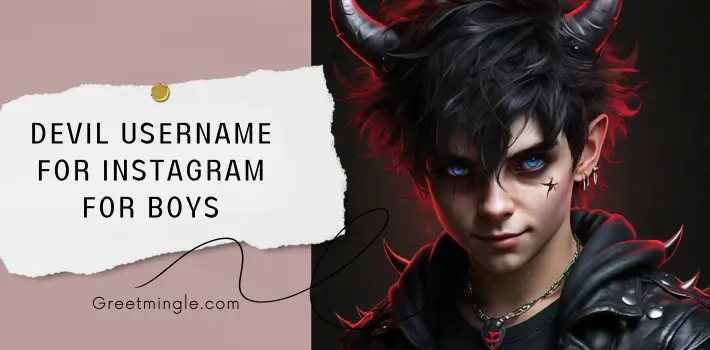 Devil Username For Instagram For Boys