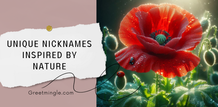 Unique Nicknames Inspired By Nature